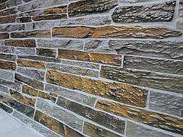 Декоративна ПВХ панель "Камінь коричневий" 960х480х4мм.