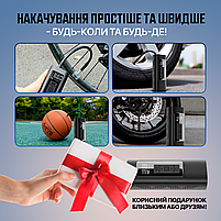 Автокомпресор портативний з функцією Power Bank, автомобільний компресор SBTR, фото 10