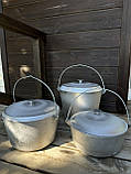 Казан алюмінієвий 6 л із кришкою похідний туристичний d 260 мм, фото 9
