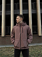 Куртка мужская весенняя осенняя Escape коричневая | Ветровка демисезонная утепленная весна осень ЛЮКС качества
