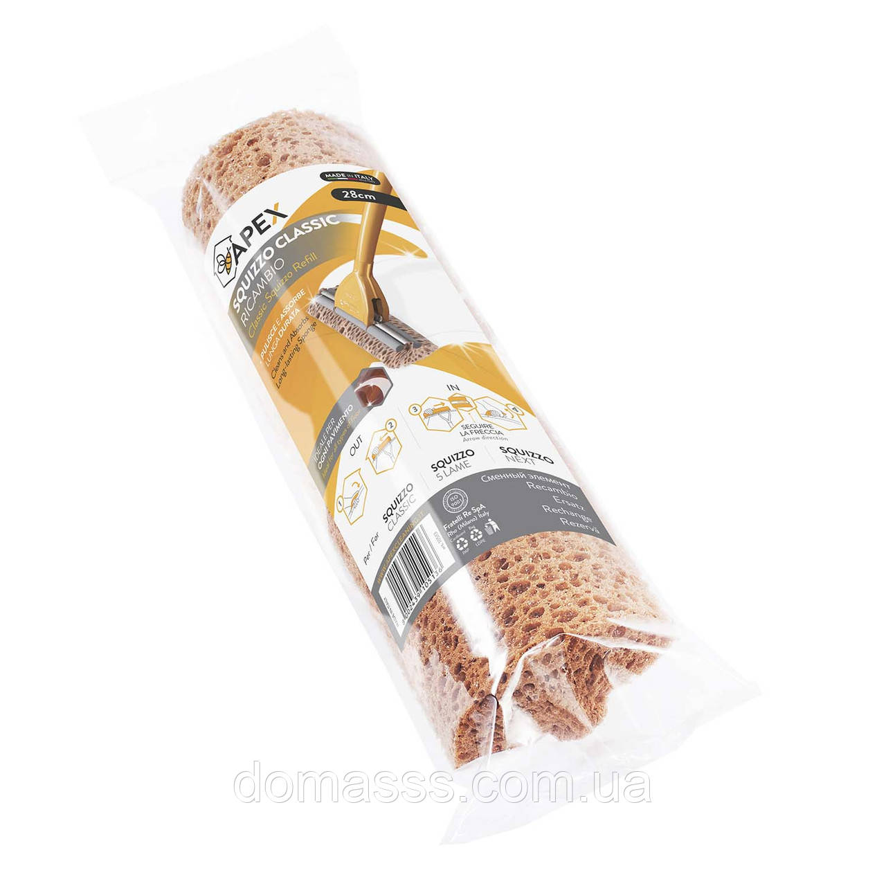 Запаска для швабри APEX 28 см (для швабри Squizzo A10502)