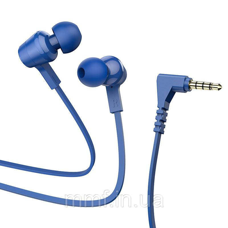 Дротові навушники HOCO M86 Oceanic universal earphones with mic /  blue