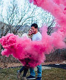 Кольоровий дим на гендер патті рожевий 2165, фото 2