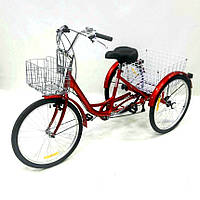 Трехколесный Велосипед Tioras Helper City Рама 24 (Червоний)
