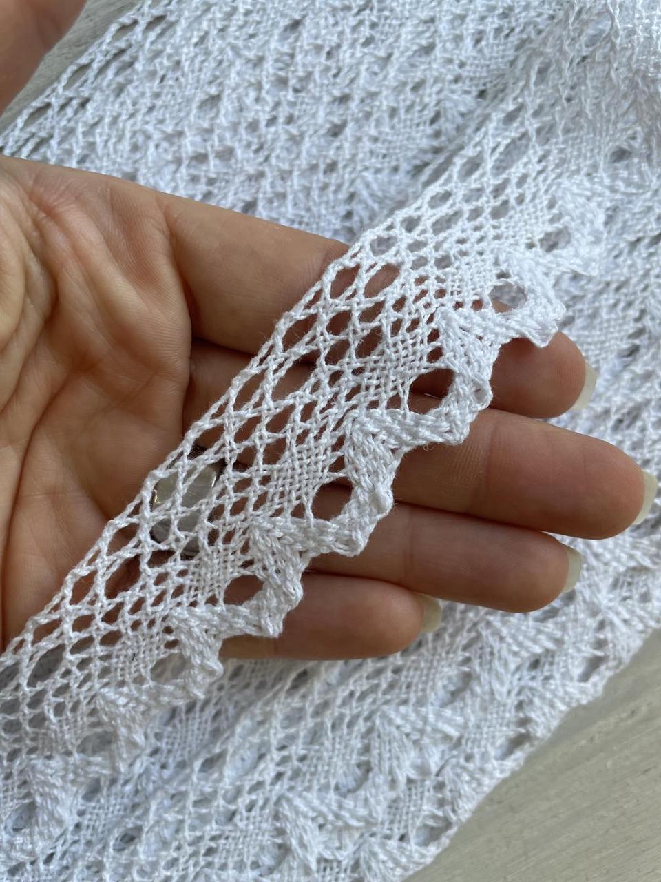 Мереживо в'язане " Marill А025 " біле рулон 15 ярдів, фото 1