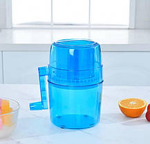 Портативний подрібнювач льоду ICE SHAVER, Побутова мінідробілка для льоду, Крашмейкер, фото 2