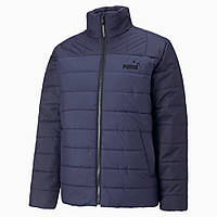 Куртка спортивная мужская Puma Essentials+ Padded 849349 06 (синий, осень-зима, термо, синтетика, лого пума)