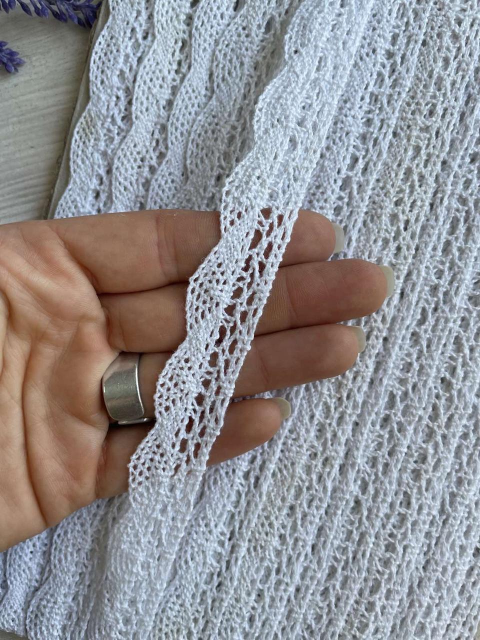 Мереживо в'язане " Marill 30097 " біле рулон 15 ярдів