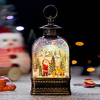 Ночник-светильник в Новогоднем стиле винтаж, теплое свечение, на батарейках