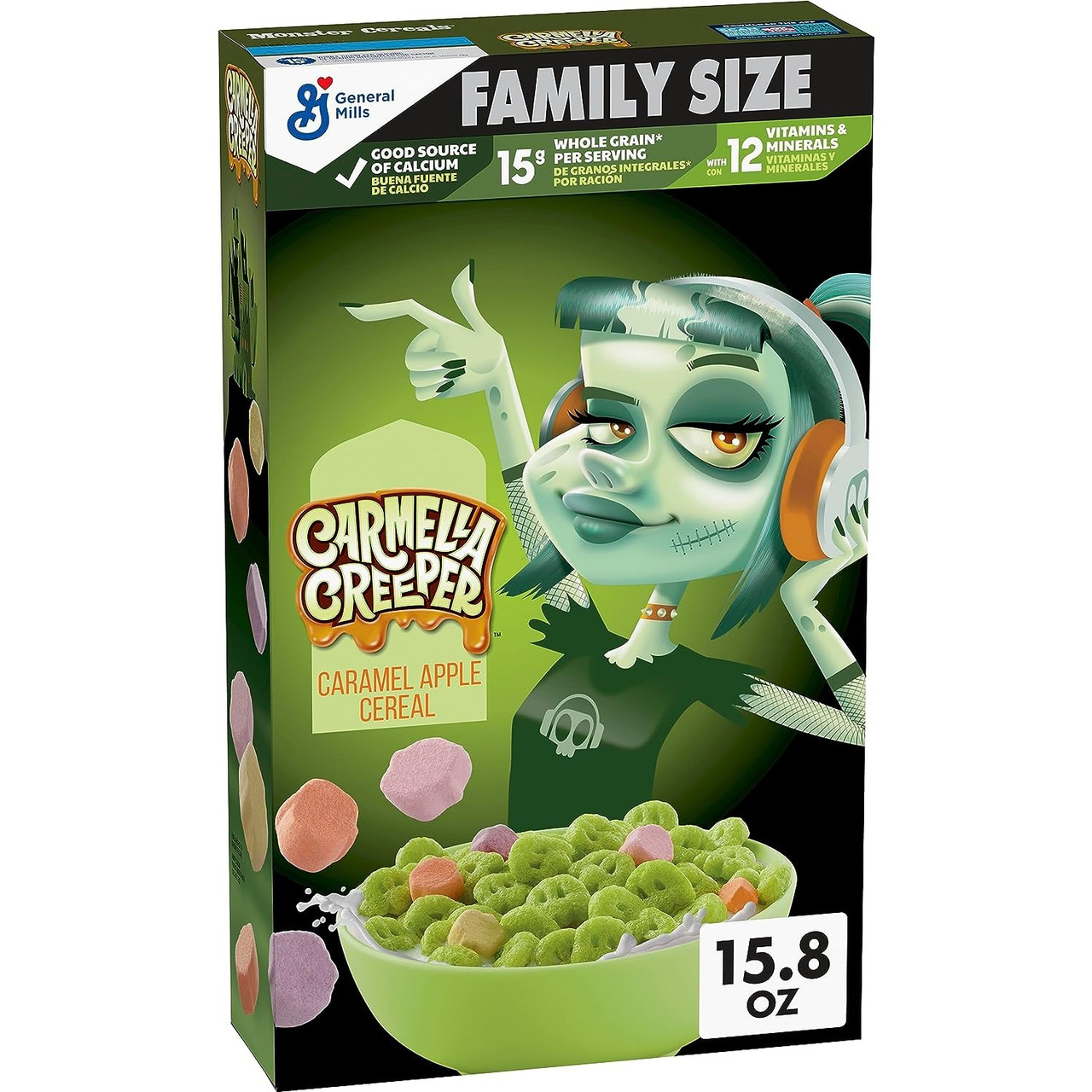 Сухий сніданок Carmella Creeper Cereal with Monster Marshmallows Limited Edition 447.92g(Бажано вжити до 19.05.2024р)
