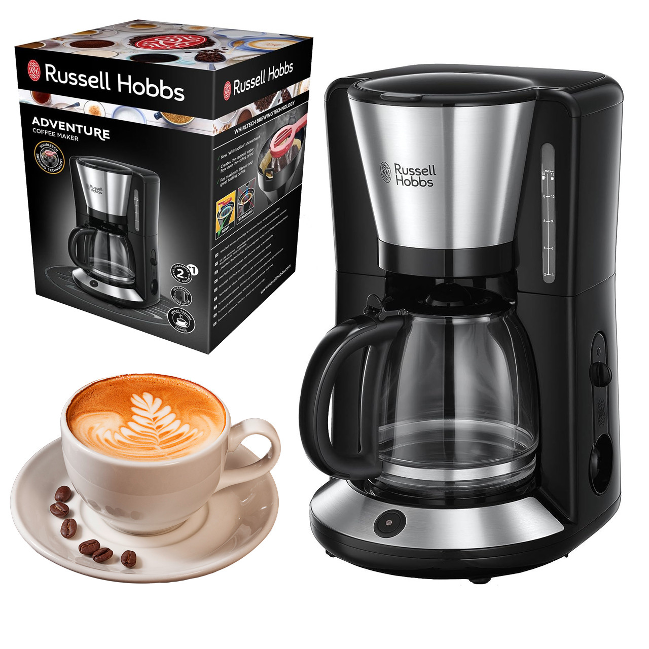 Кавоварка крапельна Russell Hobbs Adventure 24010-56 (1.25 л, 1100 Вт, Великобританія)