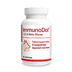 Кормова добавка ІмуноДол для собак-зміцнення імунітету (1т/20кг), 90 табл.