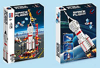 Конструктор для мальчика Космическая ракета Space Flight 123-608 (508 деталей) Конструктор космическая станция