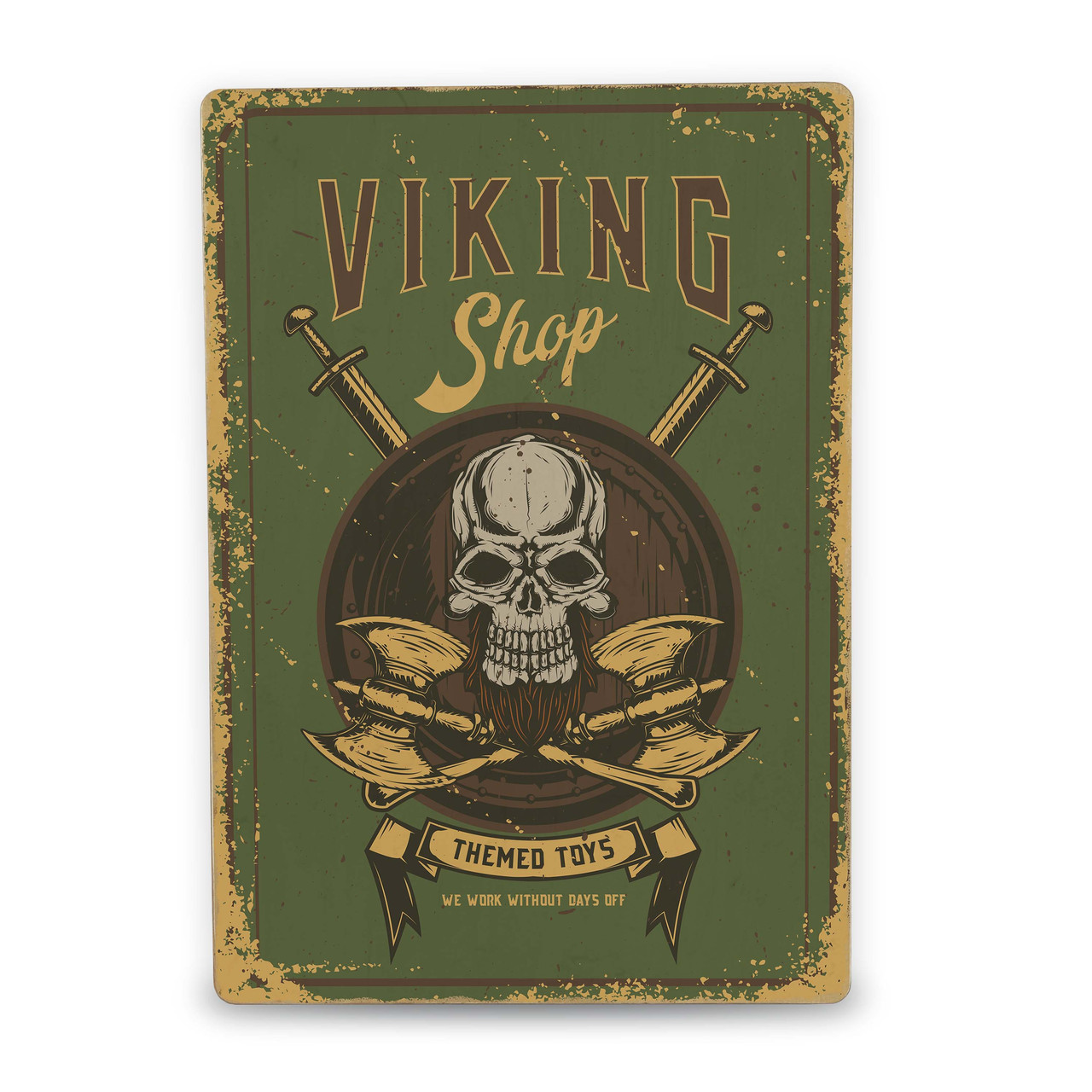 Дерев'яний постер Viking shop А5