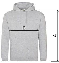 Розмір толстовки Just Hoods