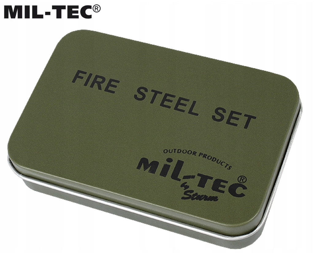 Комплект для разжигания костра Mil-Tec Fire Steel Set Olive 15275000 - фото 3 - id-p1966209444