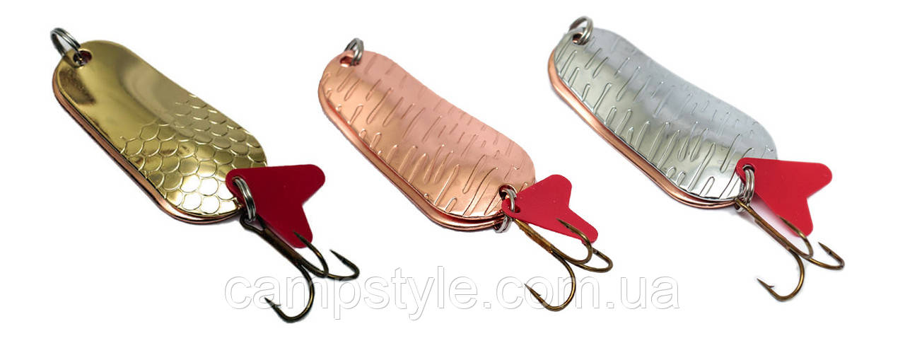 Набір подвійних шумових коливних блешень Omaks Storlek 3 шт., фото 1