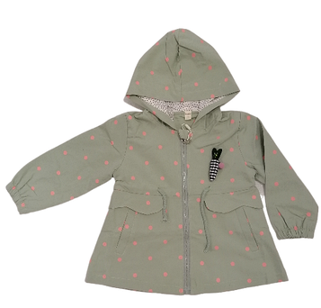 Куртка вітровка для дівчаток Popular на зріст 86, 92, 98, 110 см хакі  (840)