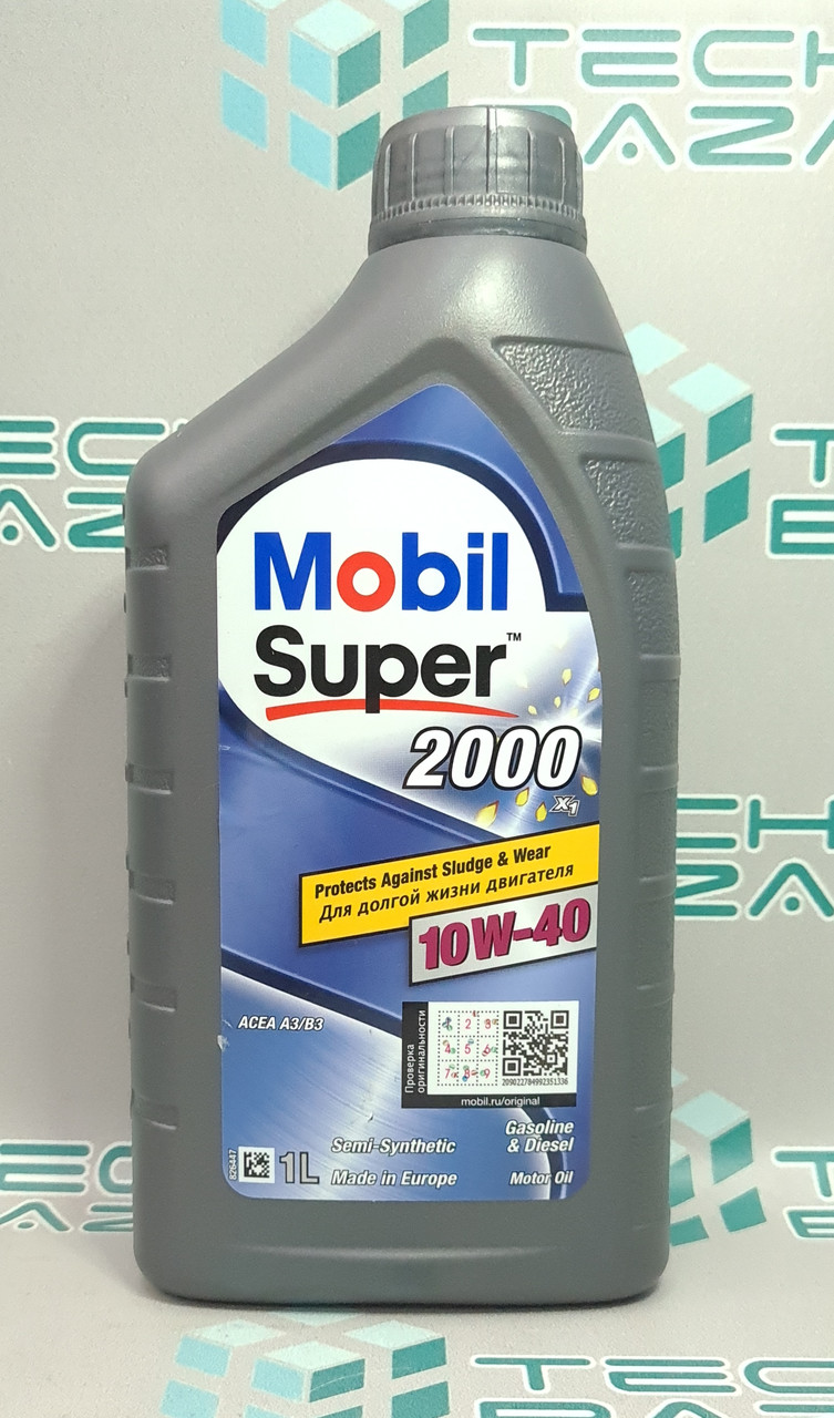 Олива моторна 10w40 Mobil Super 2000 X1 SN/CF, A3/B3 1 л