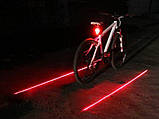 Вело ліхтар задній велосипедна лазерна доріжка УЦЕНКА!, фото 7