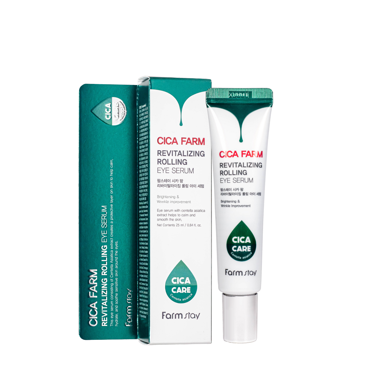 Сироватка-ролер для шкіри навколо очей FarmStay Cica Farm Revitalizing відновлююча 25 мл, фото 1