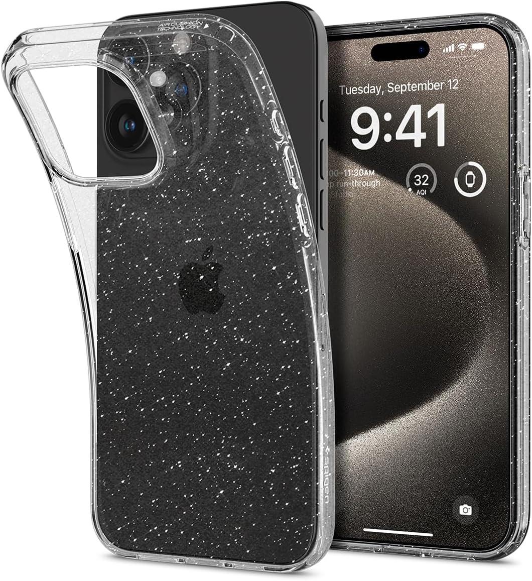Чохол Spigen для iPhone 15 Pro Max - Liquid Crystal Glitter, Crystal Quartz (ACS06559)