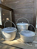 Казан алюмінієвий 6 л із кришкою похідний туристичний d 260 мм, фото 8