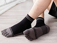 Спортивые демисезонные носки с пальцами (осень) 40-43