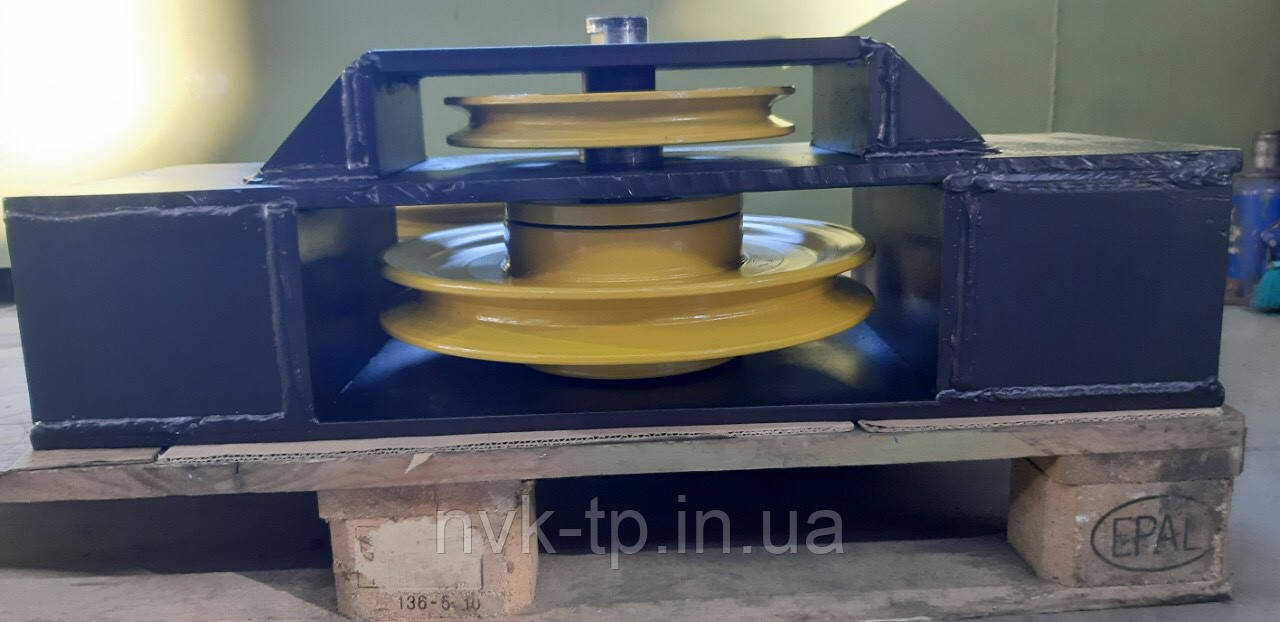 Блок обвідний направляючий для маневрових тягових лебідок