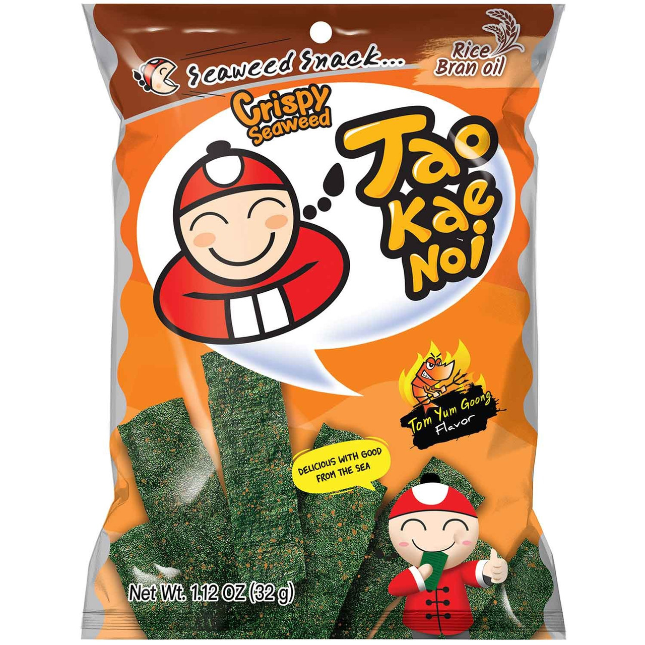 Чіпси водоростей Tao Kae Noi Tom Yum Goong 32g