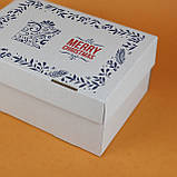 Різдвяна коробка для подарунків 250*170*110 універсальна Коробка новорічна Marry Christmas, фото 3