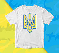Футболка с патриотическим принтом Арбуз Герб Украины вышивка крестиком Push IT XS CT, код: 8131609