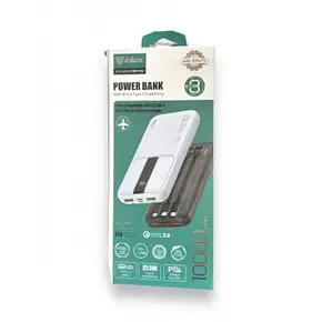 Повербанк Power Bank Inkax PBQ-08 10000 mAh, Універсальний портативний акумулятор 3 шнури та циферблатом, фото 3