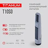 Ручний ліхтар портативна настільна лампа із сонячною панеллю TITANUM T10SO, фото 5