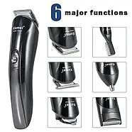 Професійна бездротова акумуляторна машинка триммер для стрижки волосся Kemei 11в1 КМ-600, фото 7