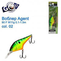 Воблер Goss Agent 90F W11g Floating 0,1-1,5g col. 02 Оригинал