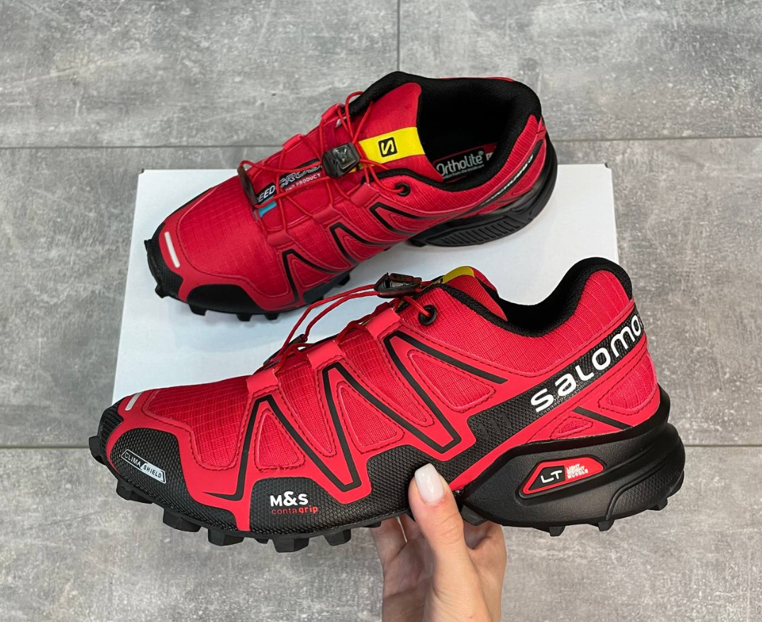 Кросівки чоловічі Salomon Speedcross 3 Red Червоні, Кросівки Саломон Водовідштовхувальний Текстиль Якісні