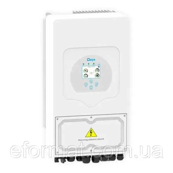 Гібридний інвертор SUN-5K-SG03LP1-EU DEYE Wi-Fi (5 KW, 1 ФАЗА, 2 MPPT)