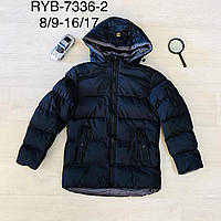 Куртка двухсторонняя утепленная для мальчиков оптом, Nature, 8-16 лет, арт. RYB-7336-2