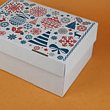 Новорічні подарункові коробки "Зима" 250*170*110 універсальна Коробка для подарунків на Новий рік дітям, фото 3