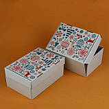 Новорічні подарункові коробки "Зима" 250*170*110 універсальна Коробка для подарунків на Новий рік дітям, фото 4