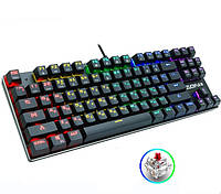 Механическая игровая клавиатура ZUOYA X51 87 клавиша с RGB-подсветкой Anti Ghosting (Red Switch)