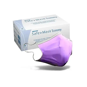 Процедурні маски з петлями для вух SAFE+MASK Economy (рожевий, зелений, блакитний, лавандовий, жовтий), фото 4