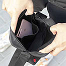 Чоловіча сумка барсетка через плече Carhartt faton чорна тканинна месенджер, фото 9