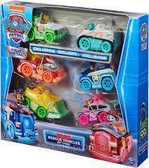 Набір машинок Щенячий патруль Paw Patrol True Metal Neon Rescue Vehicle Spin Master 20136995