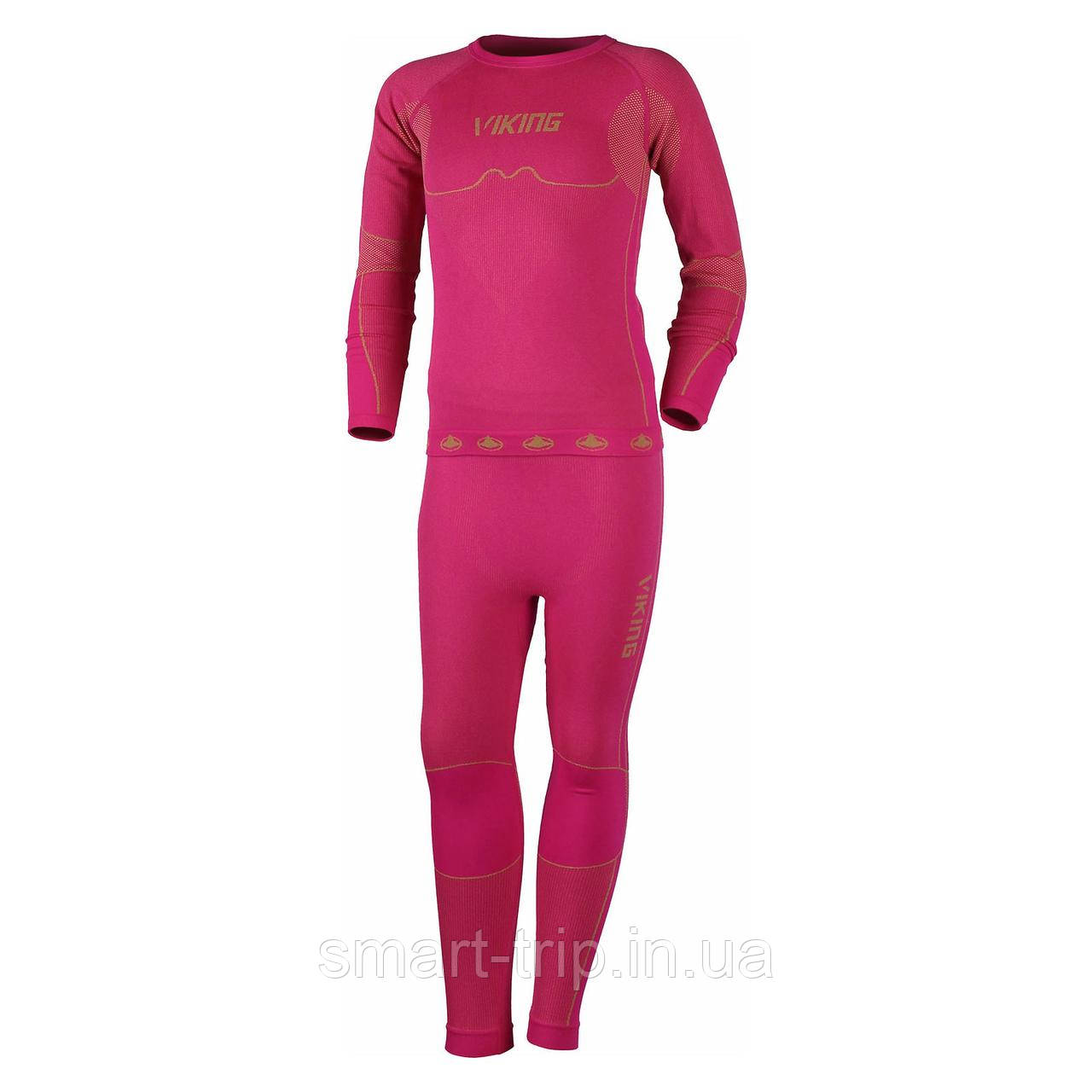 Дитяча термобілизна VIKING Riko Set kids 140-152 pink 500143030-48-3