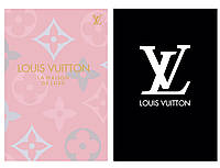 Подарунковий комплект 2-х жіночих щоденників Louis Vuitton рожевого та чорного кольору, формат А5