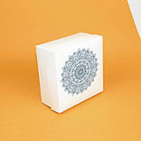 Новорічні коробки з кришкою 20*20*10 см Коробка подарункова зимова "Сніжинка", фото 2