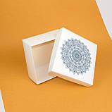 Новорічні коробки з кришкою 20*20*10 см Коробка подарункова зимова "Сніжинка", фото 4