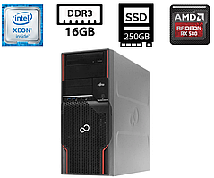Комп'ютер Fujitsu Celsius M720/Xeon E5-1620v3 3.50GHz/16GB DDR4/SSD 250GB/Radeon RX 580 Series (4GB GDDR5) Б/В
